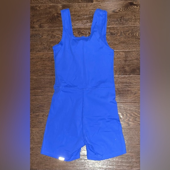 Set Active Royal Blue Short Onesie - Picture 3 of 4